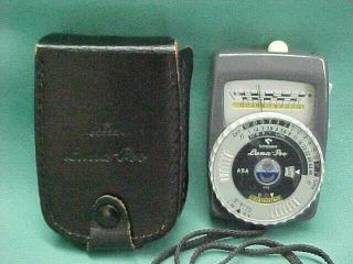 Vintage Gossen Luna Pro Light Meter With Black Leather Case West Germany