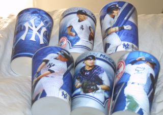 2015 Ny Yankees Stadium Complete Set Of 6 Sga Holograms Player Cups