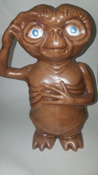 Vintage Et Ceramic Figurine Movie Extraterrestrial Alien E.  T.  9 " Tall