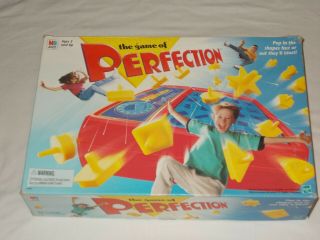 Vintage 1998 Milton Bradley Perfection Game 100 Complete And