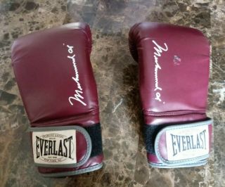 Vintage Sparring/bag Muhammad Ali Boxing Gloves Everlast Replicas Man Cave