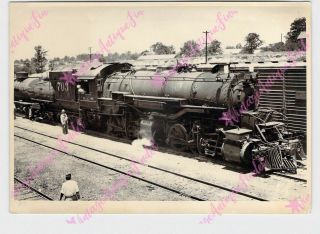 Vintage 5 " X7 " Photo Train Kcs Kansas City Southern Railway Railroad 703