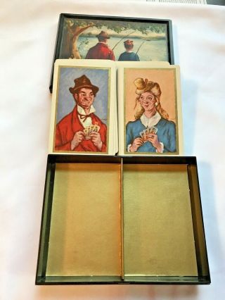 Vintage Brown And Bigelow Playing Cards Advertising Higbee Rubber Co Syracuse NY 3