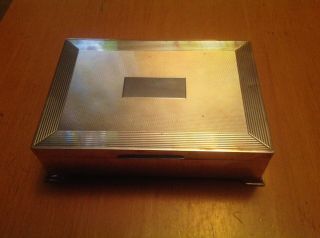 Top Quality Antique Solid Silver Jewellery Trinket Casket Cigarette Box.