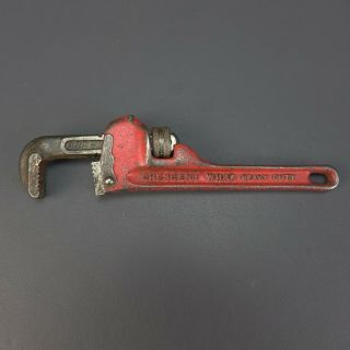 Rare Vintage Crescent Small 5 " Pipe Wrench Wh46 Heavy Duty