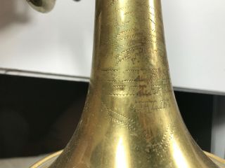 Antique Brass Trumpet DAMAGE repair PARTS barn find Olds ambassador Fullerton CA 2