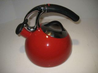 Vintage Oxo Good Grips Uplift Red 2 Qt Tea Kettle Guc