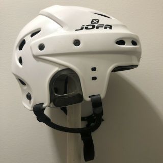 JOFA hockey helmet 690M Medium 53 - 58 senior white vintage classic okey 2