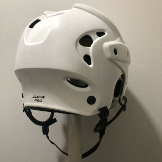 JOFA hockey helmet 690M Medium 53 - 58 senior white vintage classic okey 3