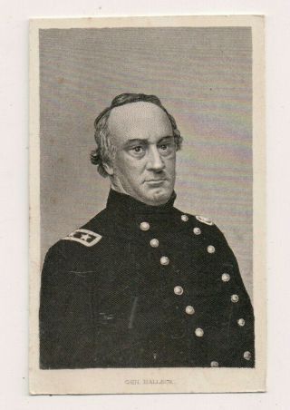 Vintage Cdv General Henry Halleck Union Officer American Civil War