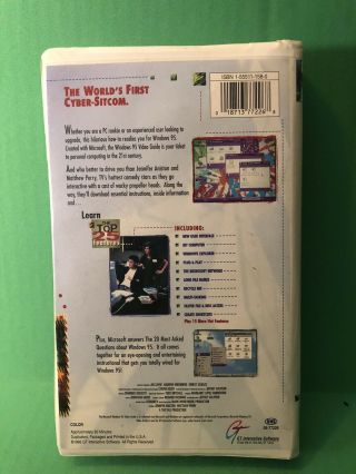 VTG Microsoft Windows 95 Video Guide VHS Friends Jennifer Aniston Matthew Perry 2