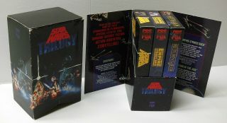 Vtg 1990 Star Wars Vhs Trilogy Box Set Cbs Fox Red Label Vg Fast