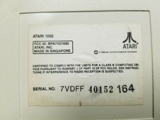 VINTAGE ATARI 1050 DISK DRIVE without power supply - 3