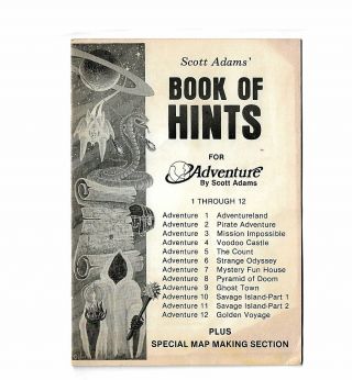 Vintage Apple Ii Scott Adams Adventure Hint Book Computer Game Package Box Ex