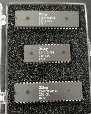 Zilog Z80 Cpu,  Z80 Sio,  Z80 Ctc - Dip Ics - Vintage Chips - Collectors