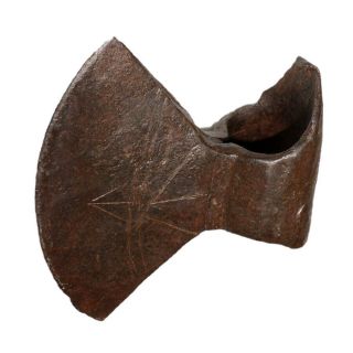 Scarce - Viking Sharp Iron Massive Iron Ax 793–1066 Ad With Decorations