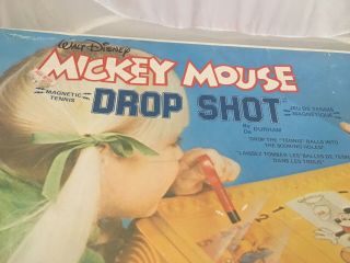 Mickey Mouse Magnetic Drop Shot Tennis Game Vintage Walt Disney Durham 1978 EC 2