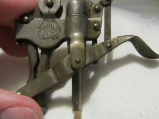 Vintage Capitol Lighter Brass Patented Sept.  17 1912 Antique Rare 3