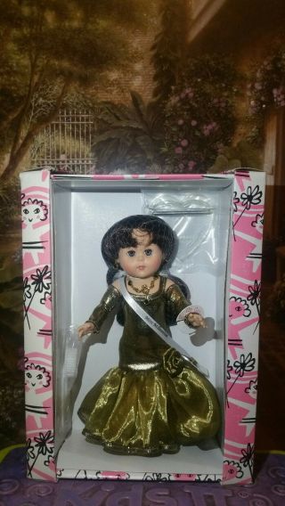 Miss.  Millennium.  Ginny Doll Has Black Hair And Blue Eyes.  Incredible Dress.