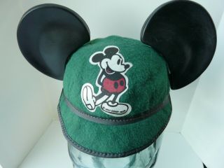 Very Rare Vintage Walt Disney Mickey Mouse Ears Hat In