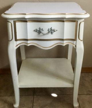 Vintage Dixie French Provincial Solid Wood Nightstand