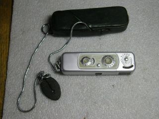 Vintage Minox Wetzlar Subminiature Spy Camera W/case& Complan 1:3,  5 F=15mm Lens