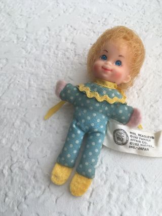 Vintage Mrs.  Beasley 3.  5” Doll 1967 Mattel Family Affair Buddy Jody Mr French