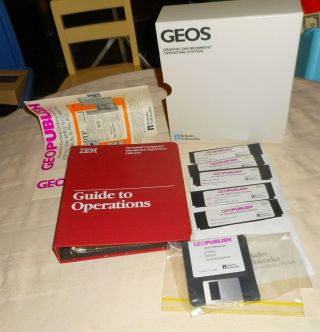 Vtg Software Geopublish Ibm Graphic Operating System 5.  25 Floppy Disk