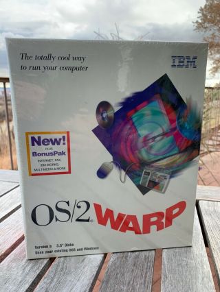 Ibm Os/2 Warp Version 3 In Plastic With Bonuspack