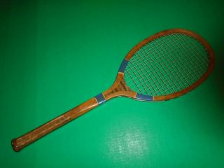 Antique Vintage Pre 1930 Wright & Ditson " The Park " Wood Tennis Racquet.