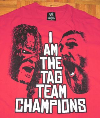 Wwe T Shirt I Am The Tag Team Champions Team Hell No Kane Daniel Bryan Size 2xl