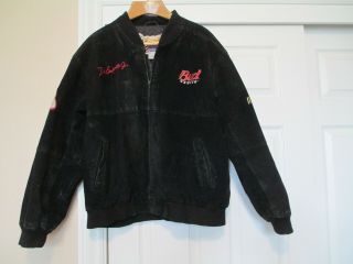 Vintage Bud Budweiser Dale Earnhardt Jr.  Nascar 8 Suede/leather Jacket Xl