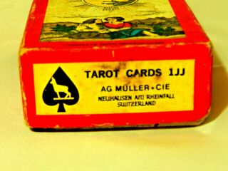 VINTAGE 1970 Tarot Cards AG Muller 1JJ Switzerland Complete TdM Style 3