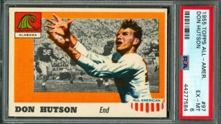 1955 Topps All - American Football Don Hutson 97 Psa 6 (-)