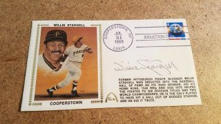 1988 Willie Stargell Cooperstown Induction Day Cover Signed