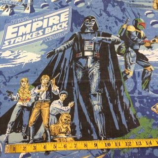 Star Wars Empire Strikes Back Twin Sheet Set 1979 Vtg Fitted And Flat Jc Penney