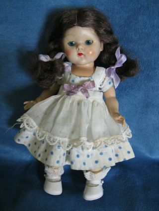 1953 Strung Vogue Ginny Doll In Clothes,  Blue Eyes,  Painted Lashes