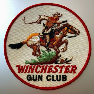 Winchester Gun Club - Large Vintage Patch - 5 " Across