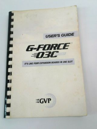 Users Guide G - Force 030 Combo Gvp For Amiga 2000