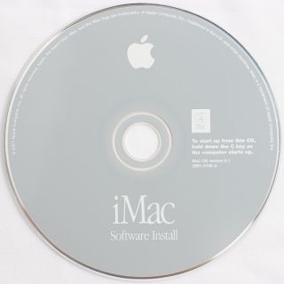 Apple Imac G3 Early/summer 2001 Powermac4,  1 Install Disc Os 9.  1 Z691 - 3136 - A