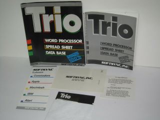 Vintage Software Apple Ii Plus Iie Iic Trio Softsync Inc.