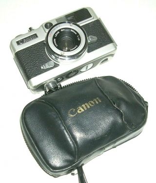 Vintage Canon Demi Ee17 With Case & Strap