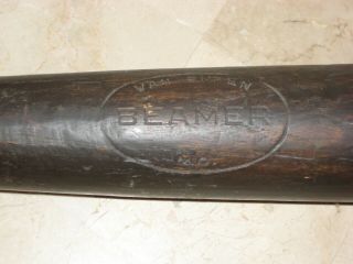 Antique Vintage Beamer Wood Baseball Bat Van Buren,  Mo.  34 1/2 ",  28 1/2 Oz.