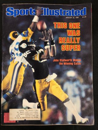 1980 Jan 28 Sports Illustrated John Stallworth Makes The Winning Catch Cs5