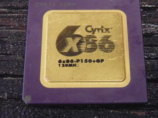 Cyrix 6x86 - P150,  Gp,  120mhz,  Vintage Cpu Gold