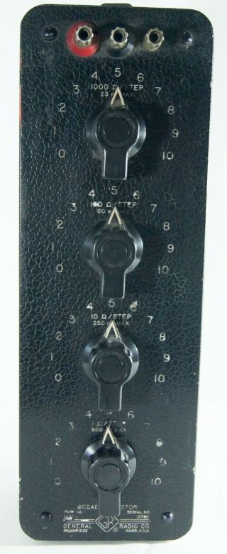 Vintage General Radio 1432 - J 5 Knob Decade Resistor Electronic Test Equipment