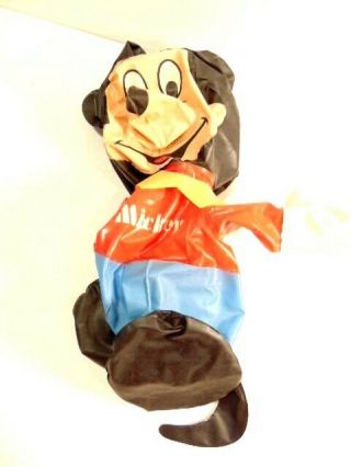 Vintage Walt Disney Productions Mickey Mouse inflatable toy; Ideal Toys/ Taiwan 3