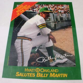1982 Billy Ball Oakland A 