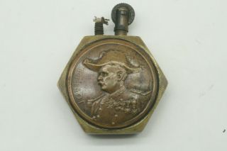 Vintage Antique Ww1 Military Trench Brass Petrol Lighter