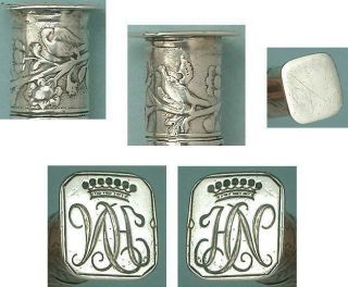 Antique Solid Silver Needle Case w/ Seal Dutch Circa 1780 - 1800 3